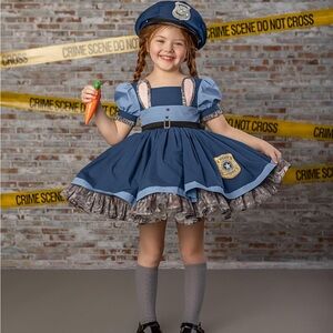 Disney Zootopia Inspired Officer Judy Hopps Costume Dress